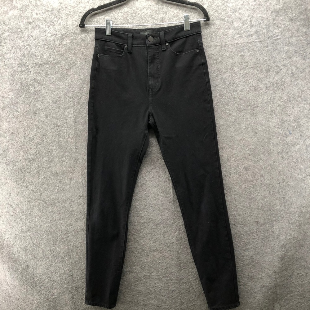 Uniqlo Jeans High Rise Ultra Stretch Ankle Jeans Womens 26 Black Skinny
